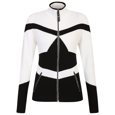 Dare 2B Womens/Ladies Rocker Zip Sweater Top (Black/White)