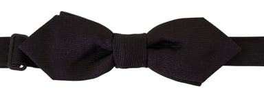 Dolce & Gabbana Elegant Black Silk Bow Men's Tie
