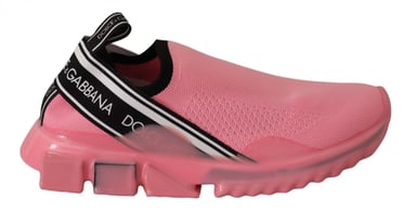 Dolce & Gabbana Damers Rosa Slip-On Casual Låg Top Sorrento Sneakers Skor