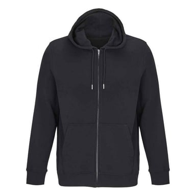SOLS Unisex Adult Calipso Full Zip Hoodie (Black)
