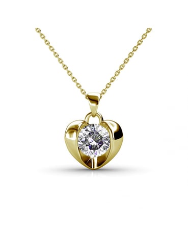 Simply Love Pendants - Gold and Crystal