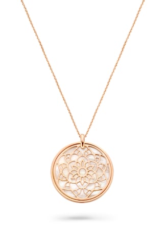 Orphelia 'Madelene' Dames 925 Sterling Zilveren Ketting met Hanger - Roze ZK-7163/RG