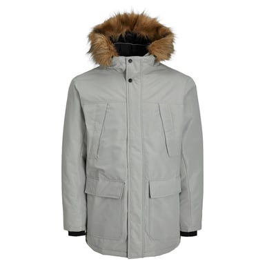 Jack & Jones Great gewatteerde parka voor heren, grijs