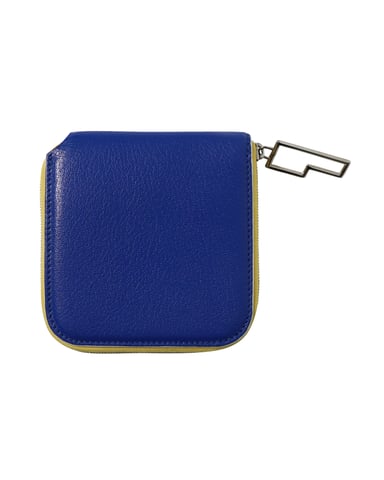 Acne Studios Zipped Wallet in Blauwe Leer