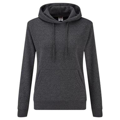 Fruit of the Loom Classic Lady Fit Hooded Sweatshirt (Dark Heather)
