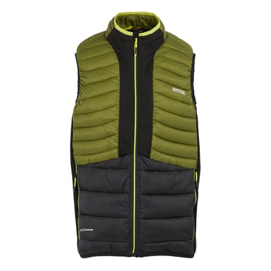 Regatta Mens Leedre Hybrid Gilet (Nephrite Green/Black)