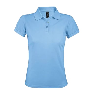 SOLS Womens/Ladies Prime Polo Shirt (Sky Blue)
