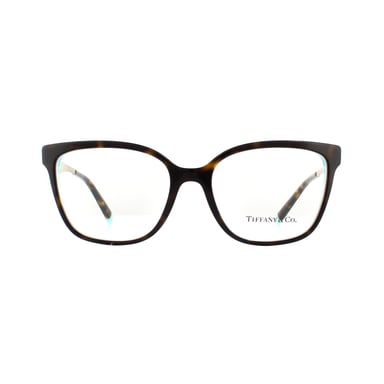 Tiffany Square Havana witblauwe damesglazen frames