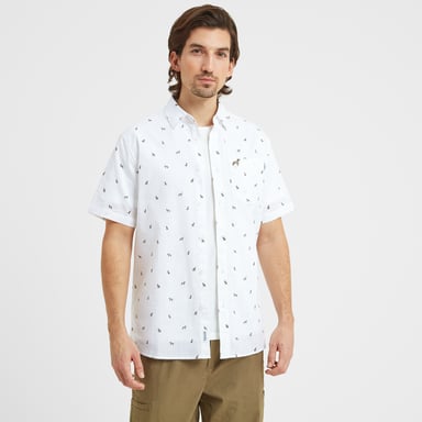 Floyd Mens Short Sleeve Shirt Optic White