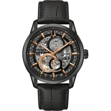 Bulova Sutton Automatic Heren Horloge Zwart 98A283