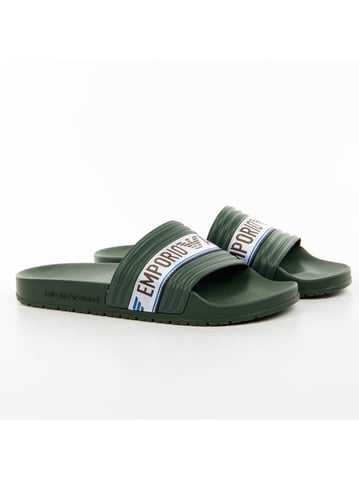 Emporio Armani men's eagle clogs