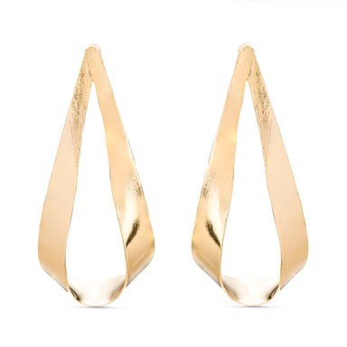 Luxenter Anaot Earrings finished in 18 Kts Yellow Gold