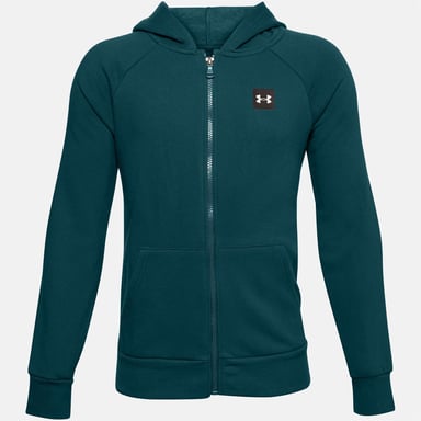 Under Armour Kids Rival Fleece Zip Hoodie Juniors Long Sleeve Hoodie Hoody Top