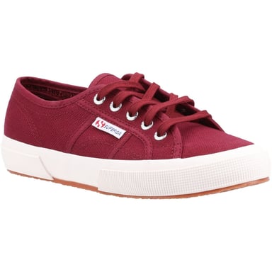 Superga 2750 Cotu Classic 100% Bomull Dam, Mörk Bordeaux Träningsskor