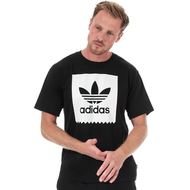 Men's adidas Originals Solid BB T-Shirt in Black-White