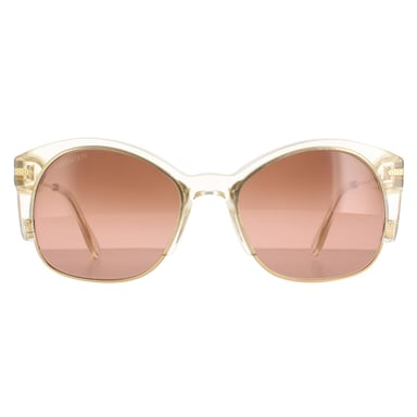 Serengeti Semi Rimless Womens Gold Champagne Polarized Drivers Gradient Vinita