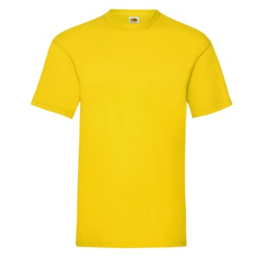 Fruit Of The Loom Mens Valueweight T-Shirt (Yellow)