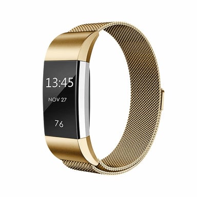 Aquarius Fitbit Charge 2 Milanese Replacement Straps Gold