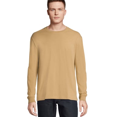 SOLS Unisex Adult Pioneer Long-Sleeved T-Shirt (Dark Beige)