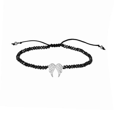 Luxenter purity-armband i 925 sterlingsilver och glänsande rodiumpläterad zirkonia