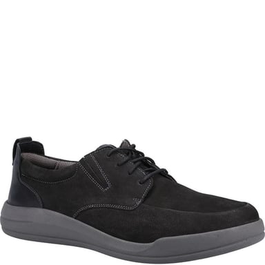 Hush Puppies Mens Eric Leather Lace Up Shoes (Black)