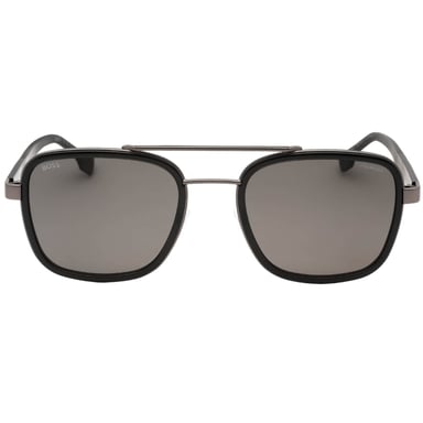 Hugo Boss Grey Polarized Lens Dark Ruthenium Grey Sunglasses