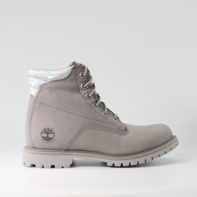 Timberland Waterville Grijs Nubuck Leer Dames Lace Up Laarzen A2ADF
