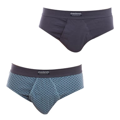 Set van 2 Ocean slips, model A5379 voor heren, met ademende stof. Dagelijks comfort en frisheid.