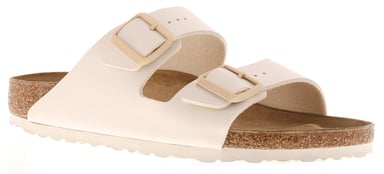 Birkenstock Womens Flat Sandals Arizona Slip On eggshell