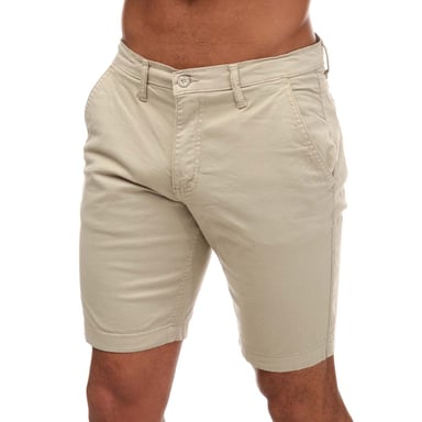 Men's Duck and Cover Moreshore Chino Shorts in Stone