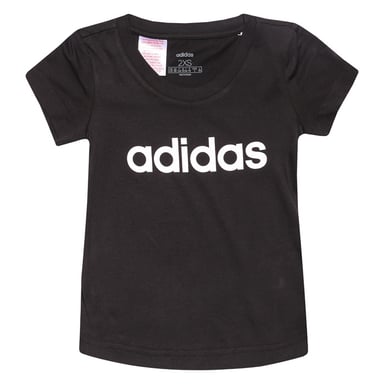Girl's adidas Infant Linear T-Shirt in Black-White