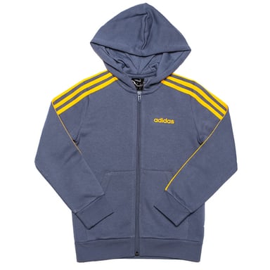 Boy's adidas Infant Essentials 3-Stripes Zip Hoody in Blue