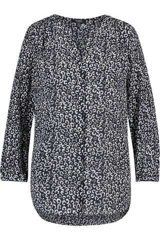 Pintuck Blouse Animal Print