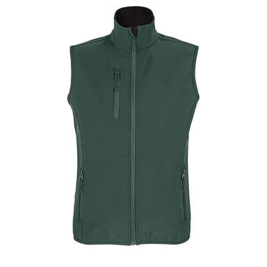 SOLS Womens/Ladies Falcon Softshell Zipped Body Warmer (Forest Green)
