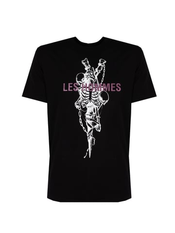 Les Hommes T-Shirt Skeleton Men's Black