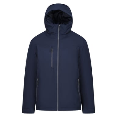 Regatta Mens Navigate Insulated Waterproof Jacket (Navy/Seal Grey)