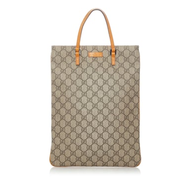 Vintage Gucci GG Supreme Tote Bag Brown