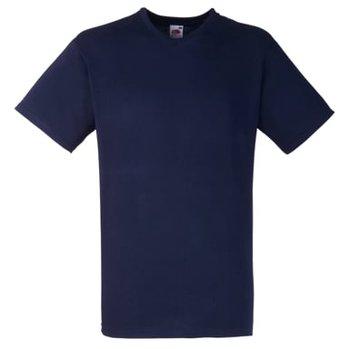 Fruit Of The Loom Mens Valueweight V-Neck, Short Sleeve T-Shirt (Deep Navy)