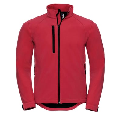 Russell Mens Water Resistant & Windproof Softshell Jacket (Classic Red)