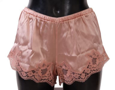 Dolce & Gabbana Women's Pink Floral Lace Lingerie Underwear