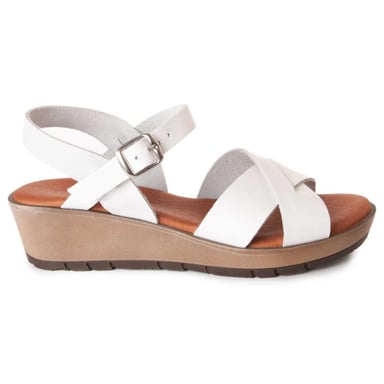 PURAPIEL WEDGE SANDAL GELCONFORE21a22 IN WHITE