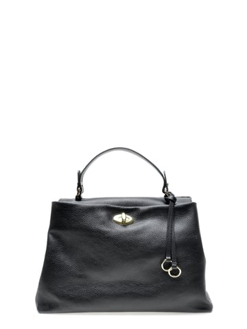 Luisa Vannini SS22 LV 1782T Black Leather Bag