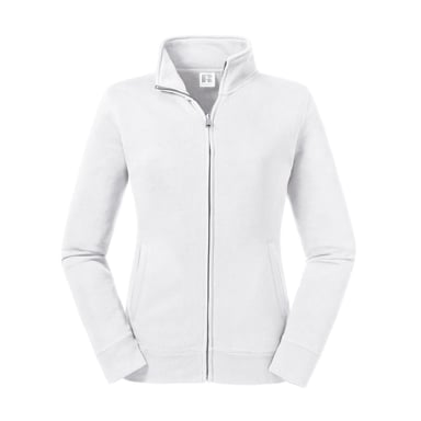 Russell Womens/Ladies Authentic Sweat Jacket (White)