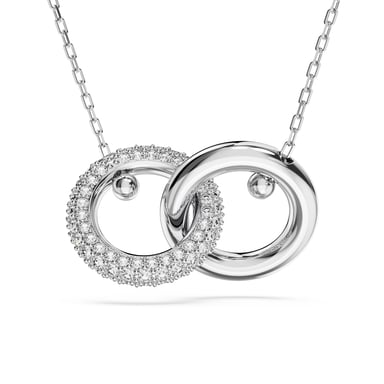 Swarovski 'Dextera' Dames Halsketting van Basismetaal - Zilver 5670251