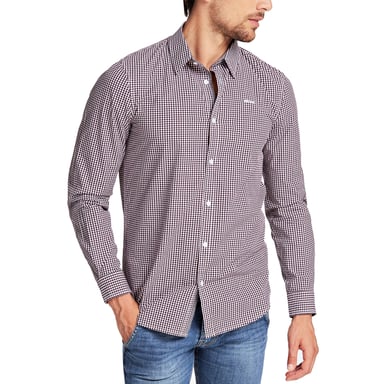 Guess Men's Long Sleeve Multicolour Shirt