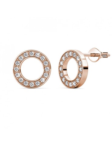 Ophir Earrings - Rose Gold and Crystal