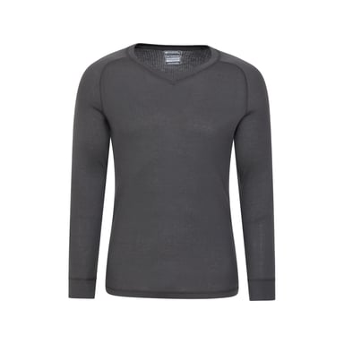 Mountain Warehouse Mens Talus V Neck Thermal Top (Grey)