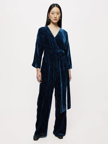 Zebra Devore Velvet Jumpsuit