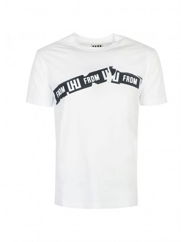 Les Hommes T-shirt Mannen Wit