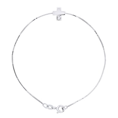 Diamond Bracelet CROSS Natural 0,030 Cts 925